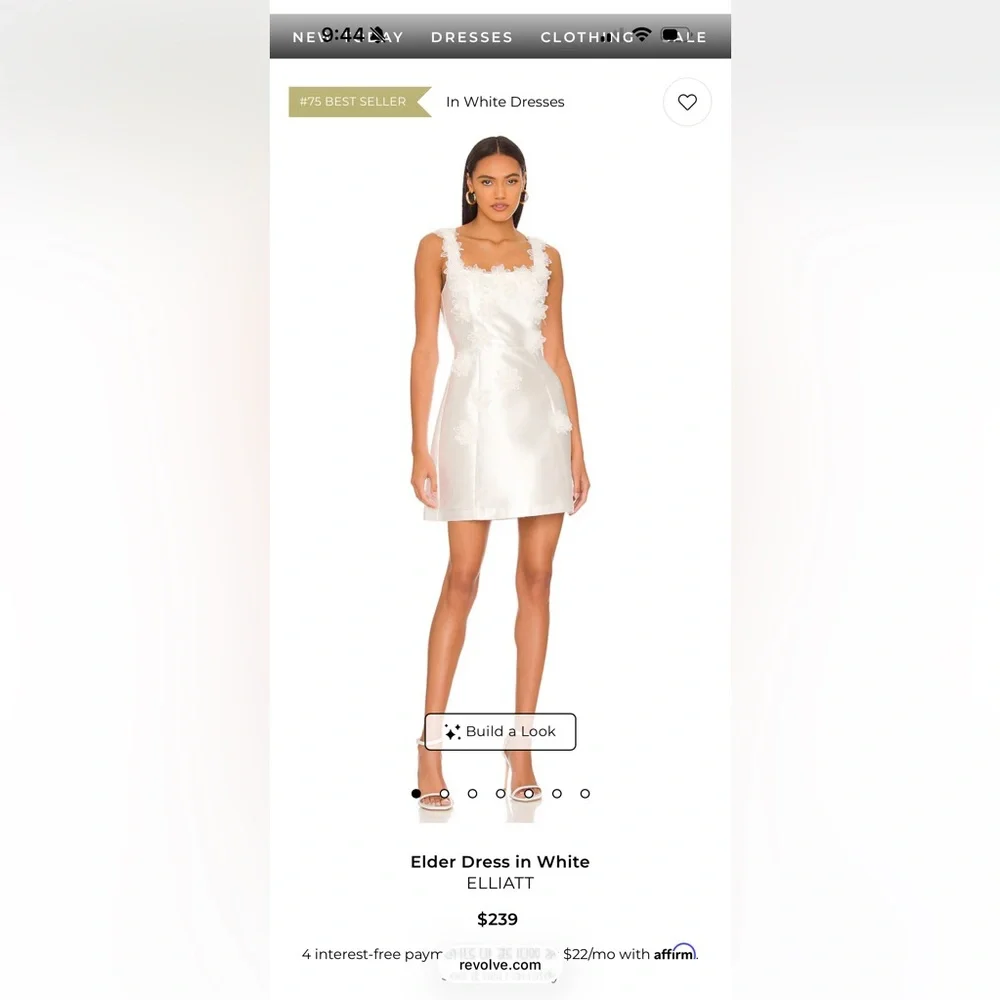 Elliatt Elder Dress White Mini - Picture 4 of 15